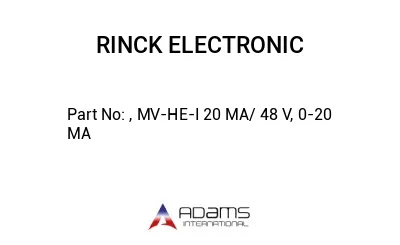 , MV-HE-I 20 MA/ 48 V, 0-20 MA