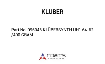 096046 KLÜBERSYNTH UH1 64-62 /400 GRAM