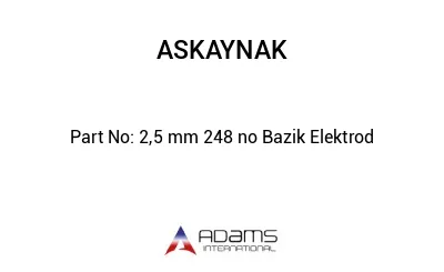 2,5 mm 248 no Bazik Elektrod