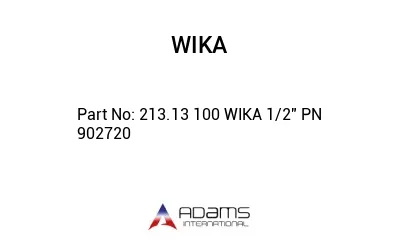 213.13 100 WIKA 1/2" PN 902720