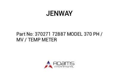 370271 72887 MODEL 370 PH / MV / TEMP METER