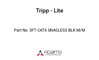 3FT CAT6 SNAGLESS BLK M/M