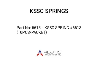 6613 - KSSC SPRING #6613 (10PCS/PACKET)