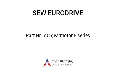 AC gearmotor F series