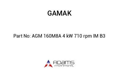 AGM 160M8A 4 kW 710 rpm IM B3