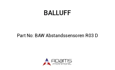 BAW Abstandssensoren R03 D									