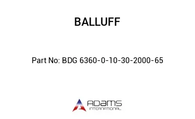 BDG 6360-0-10-30-2000-65									
