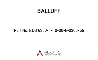 BDG 6360-1-10-30-E-0360-65									