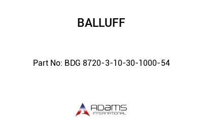 BDG 8720-3-10-30-1000-54									