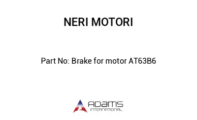 Brake for motor AT63B6