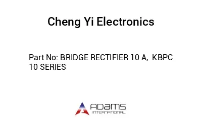 BRIDGE RECTIFIER 10 A,  KBPC  10 SERIES