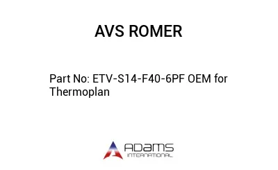 ETV-S14-F40-6PF OEM for Thermoplan