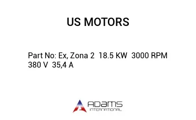 Ex, Zona 2  18.5 KW  3000 RPM  380 V  35,4 A