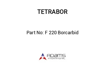 F 220 Borcarbid