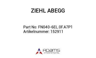 FN040-6EL.0F.A7P1 Artikelnummer: 152911