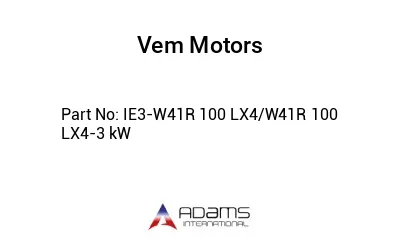 IE3-W41R 100 LX4/W41R 100 LX4-3 kW