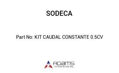 KIT CAUDAL CONSTANTE 0.5CV