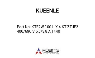 KTE2W 100 L X 4 KT ZT IE2 400/690 V 6,5/3,8 A 1440