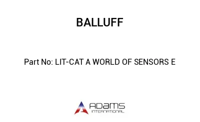 LIT-CAT A WORLD OF SENSORS E									