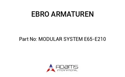 MODULAR SYSTEM E65-E210