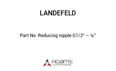 Reducing nipple G1/2“ – ¼“