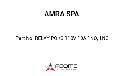 RELAY POKS 110V 10A 1NO, 1NC