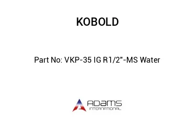 VKP-35 IG R1/2"-MS Water